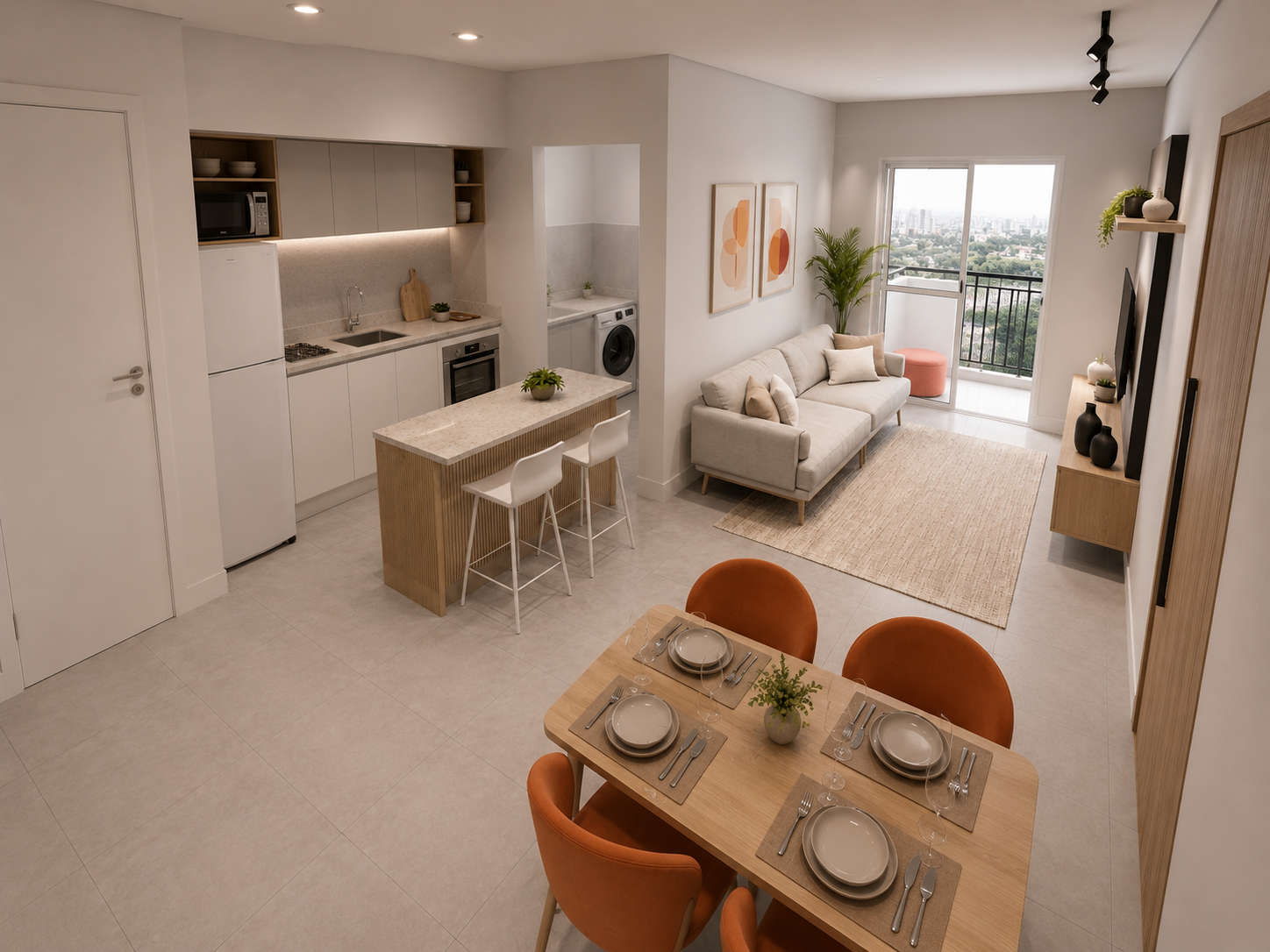 Tour pelo apartamento decorado do Park Monumental na Vila Eldizia